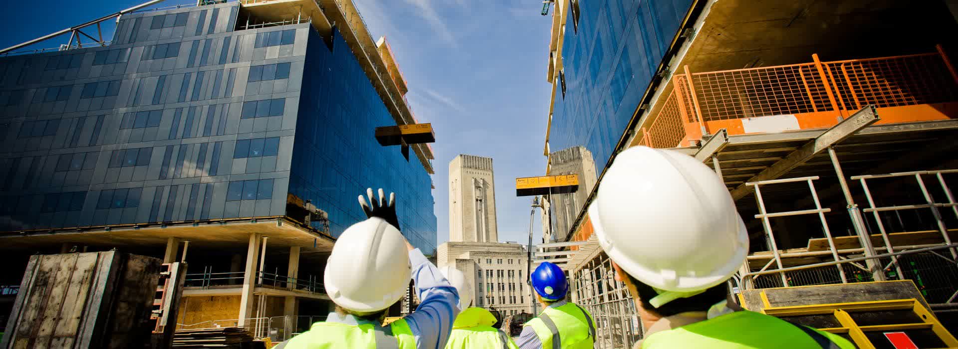 The Major Commercial team on site at a London development